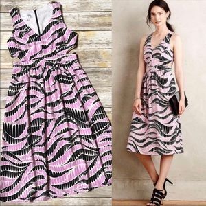 Anthropologie Donna Morgan Dagny Cutout Sleeveless Midi Cocktail Dress Lilac